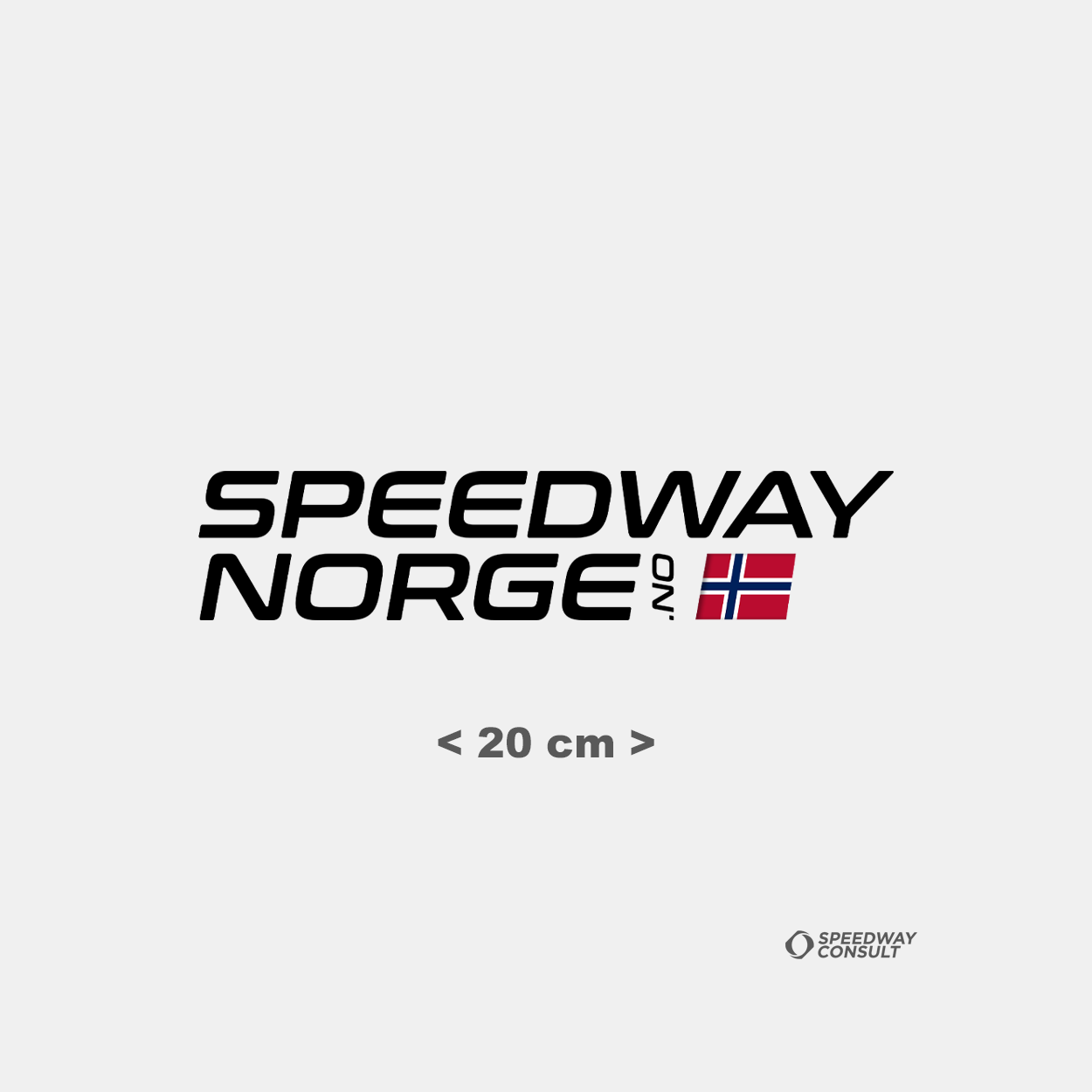 Speedway Norge sticker - Medium